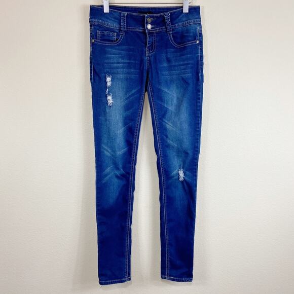 Rampage | Distressed Skinny Jeans Sz 5 - Picture 1 of 8